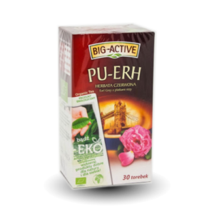 BIO ACTIVE PUR-ERH CZERWONA Z PLATKAMI ROZY 30T