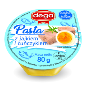 DEGA PASTI JAJECZNA Z TUNCZYKIEM 80G