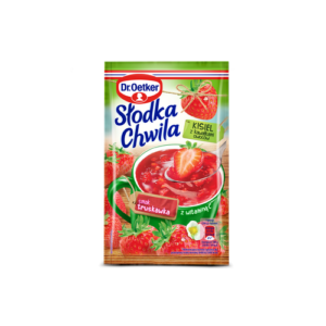 DR.OETKER KISIEL SLODKA CHWILA TRUSKAWKOWY Z OWOCAMI 31.5G