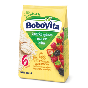 BOBOVITA KASZKA RYZOWA OWOCE LESNE 180G