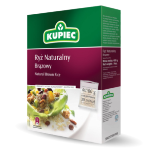 KUPIEC RYZ NATURALNY BRAZOWY 4x100G