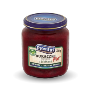 PROVITUS BURACZKI ZASMAZANE Z JABLKAMI 480G