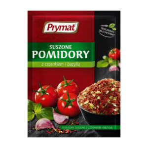 PRYMAT SUSZONE POMIDORY Z CZOSNKIEM I BAZYLIA 15G