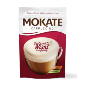 MOKATE CAPPUCCINO O SMAKU WISNI W CZEKOLADZIE 110G